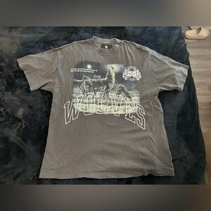 Mens Darc Sport Together Premium Vintage Oversized Tee - Wolf Gray Size Large